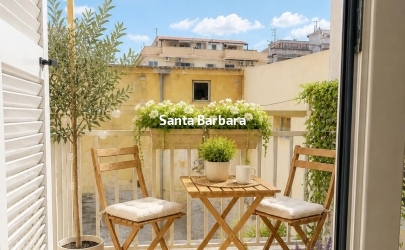 balcone con scritta